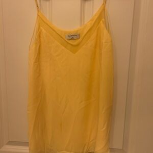 Babaton Light Yellow V-Neck Top